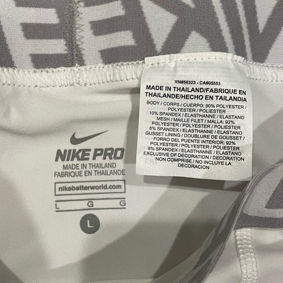NIKE PRO Compression New L Large White - Picture 5 of 5